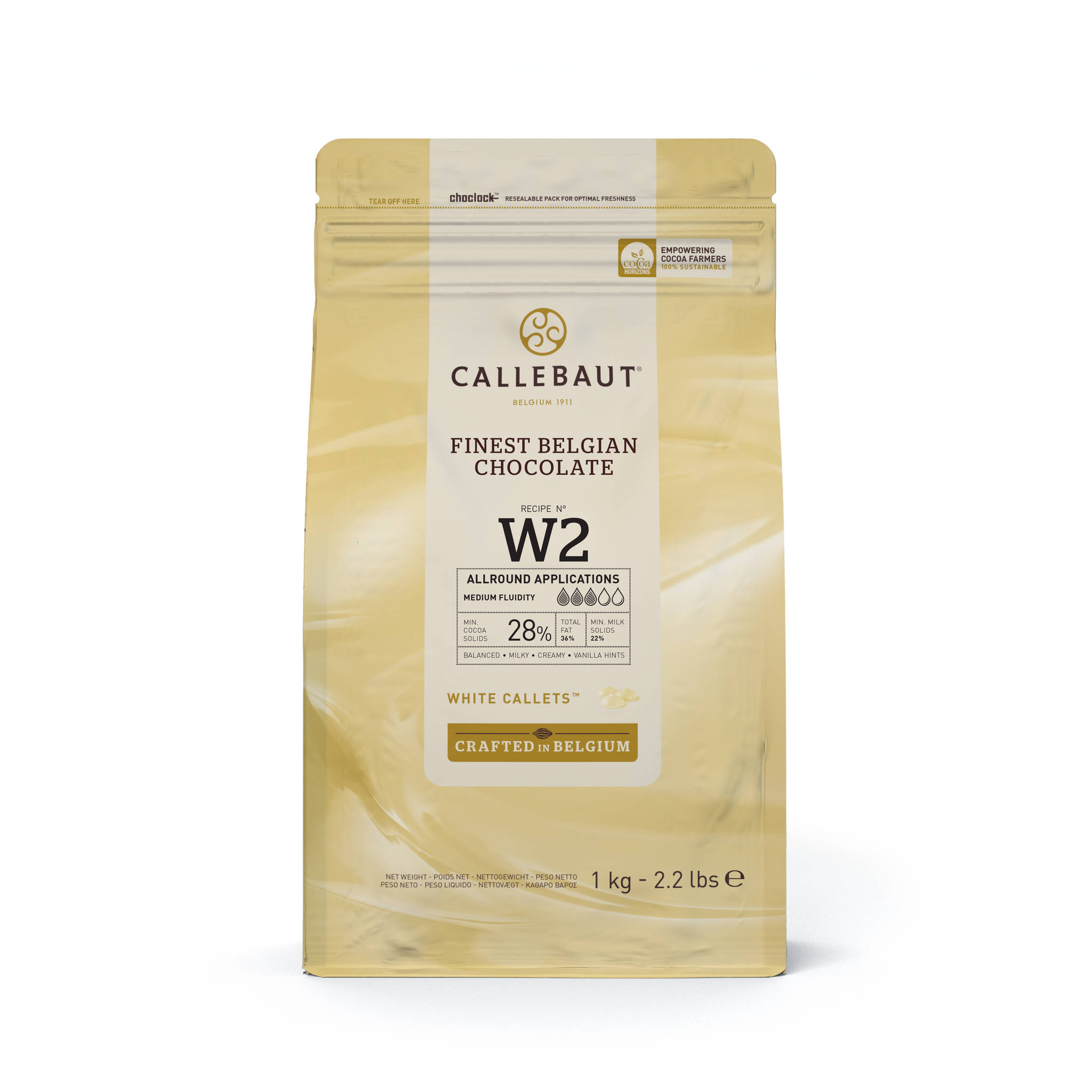 Callebaut Choklad Vit - 28% Kakao, 1 kg