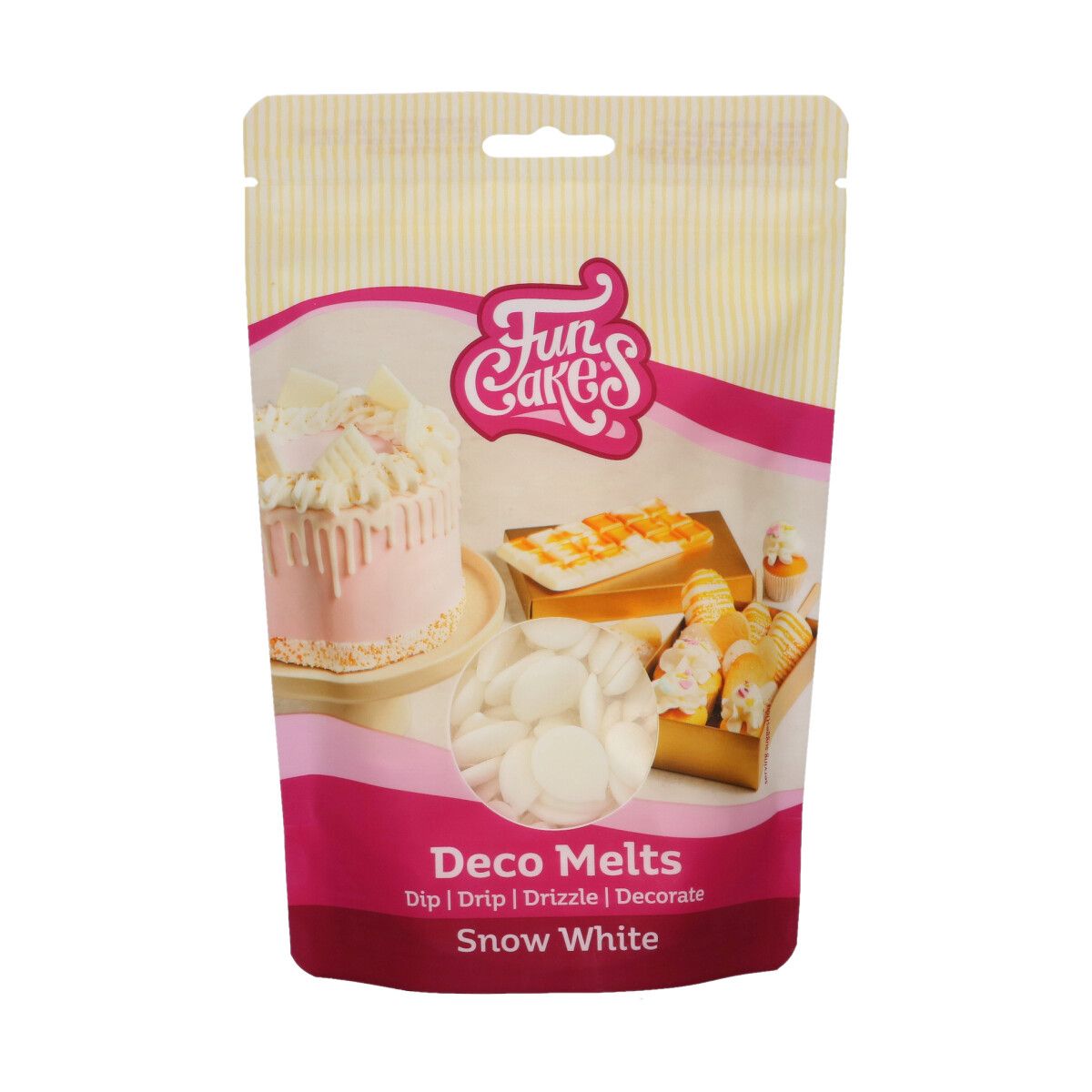 Deco Melts Snövit - FunCakes, 250 g