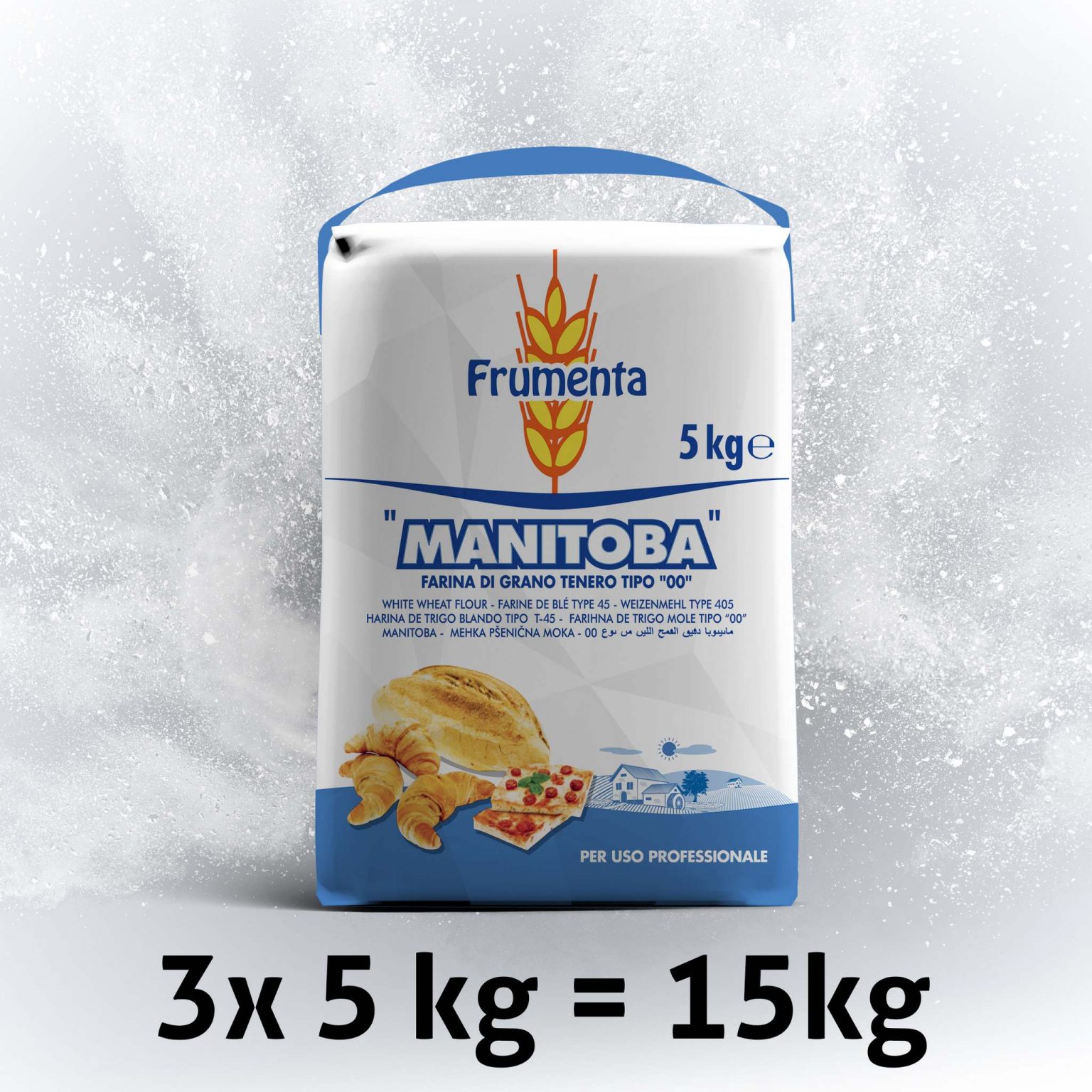 Manitoba Wheat Flour - 15kg, Frumenta (Original) - BakBoden.se