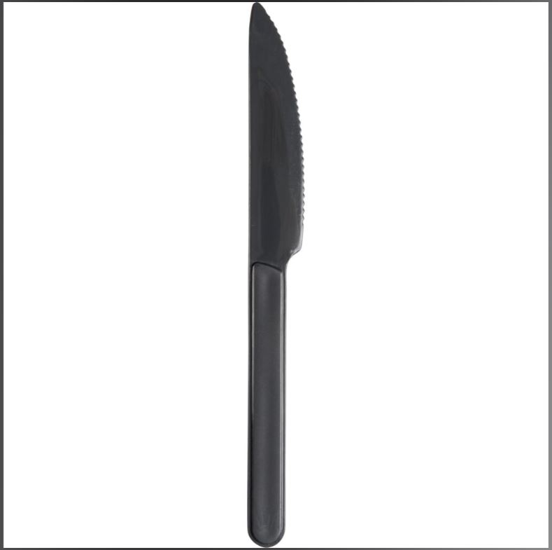 Kniv 18 cm – grå PP, för flergångsbruk 50 st, ABENA Gastro