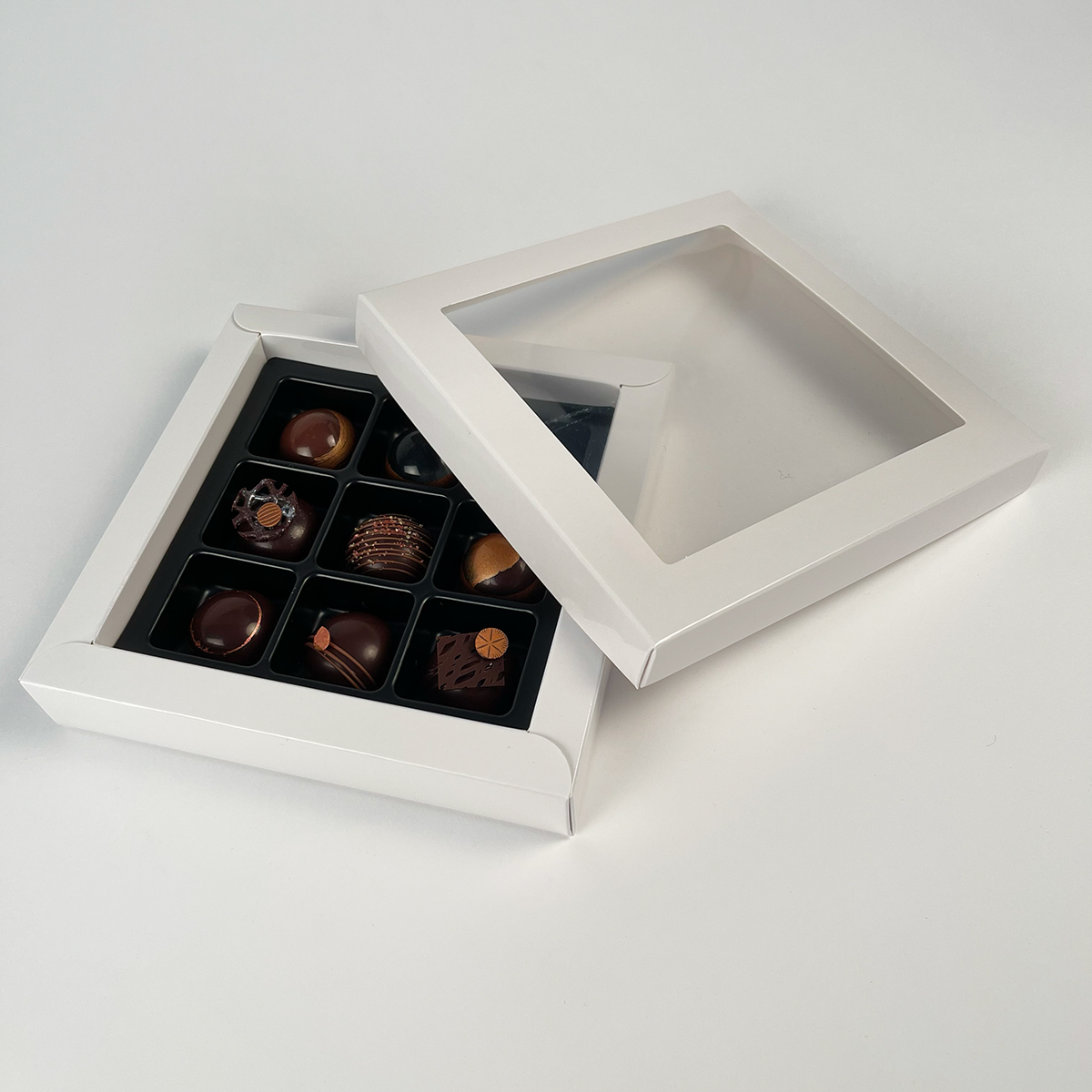 Chokladask för 9 chokladpraliner - 100 st.