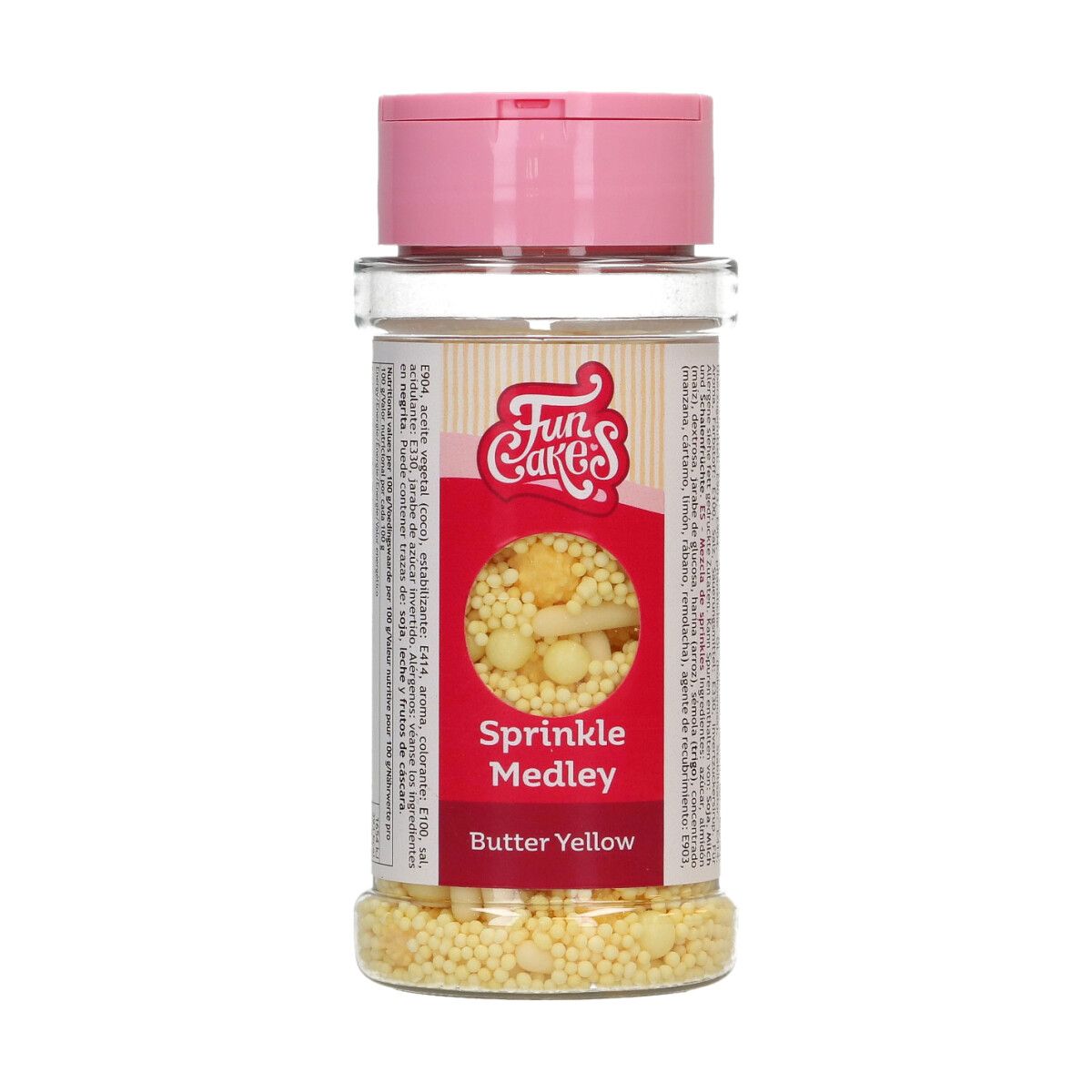 Sprinkle Medley/Strössel Medley - Butter Yellow 70g, FunCakes
