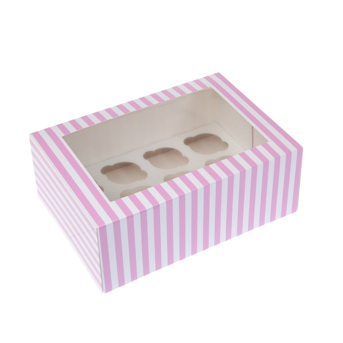 Tårtlåda för 12 Mini Cupcakes - Rosa 2 st., House of Marie