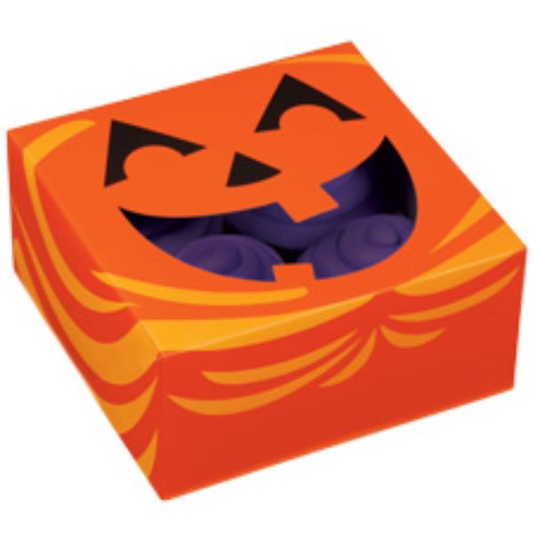 Jack-o-Lantern cupcake/muffinslåda 3 st