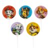Paw Patrol tårtljus på pinne 5 st