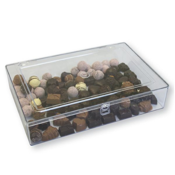 Transparent ask för choklad 33,5x22,5x7,3 cm