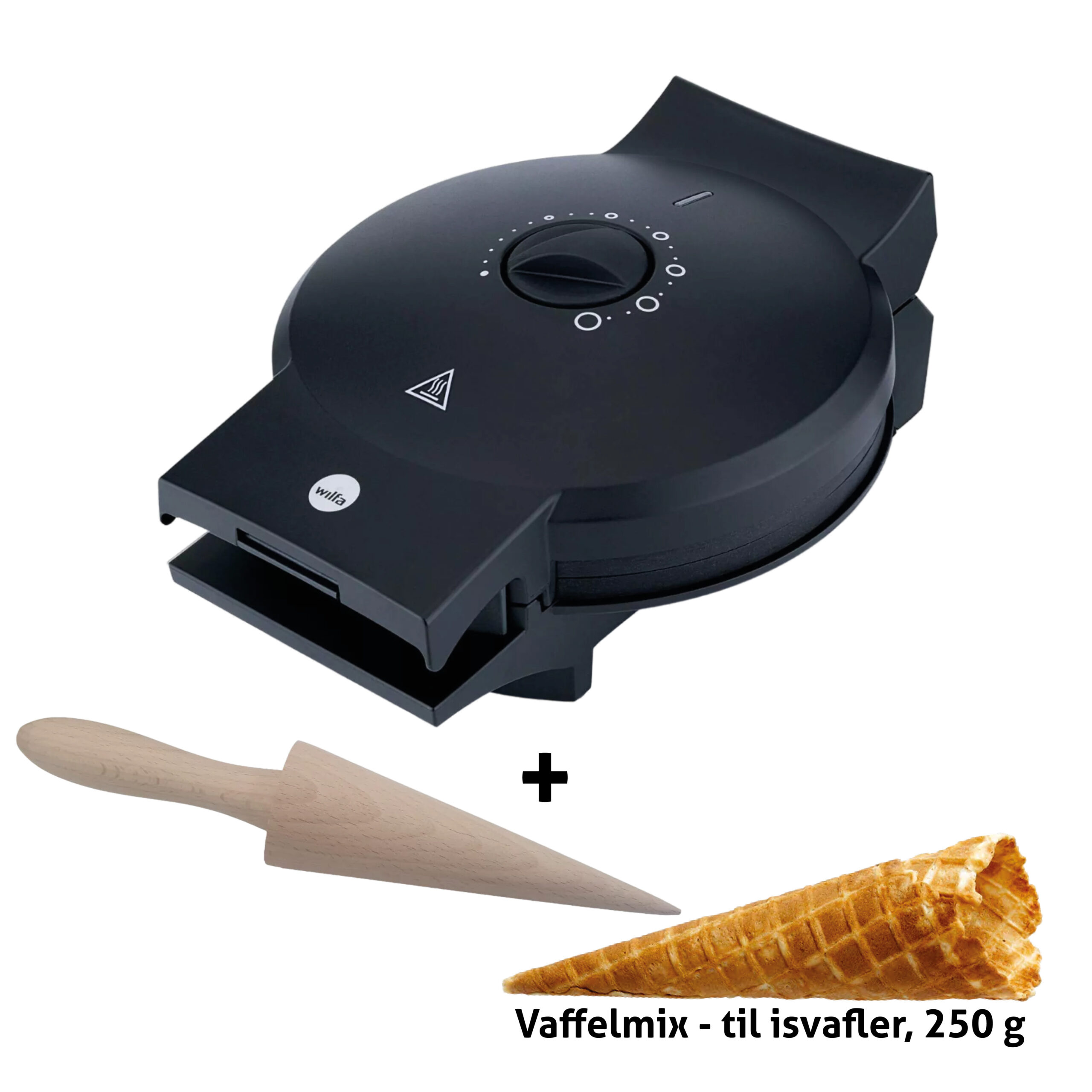 Smulpajjärn inkl. Trækegle og Isvaffelmix