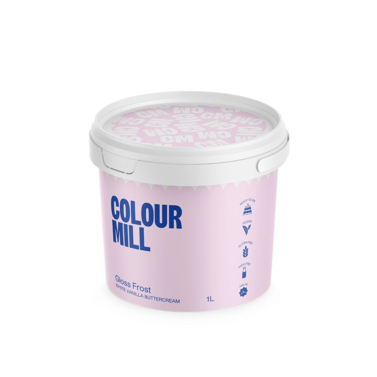 Vit smörkräm Gloss Frost, 1 L - Colour Mill