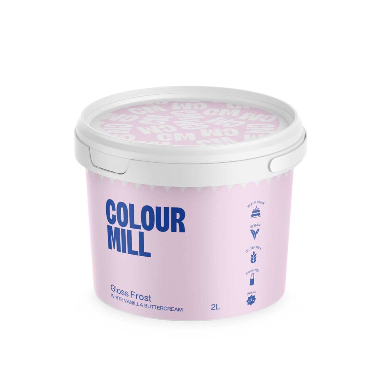 Vit smörkräm Gloss Frost, 2 L - Colour Mill