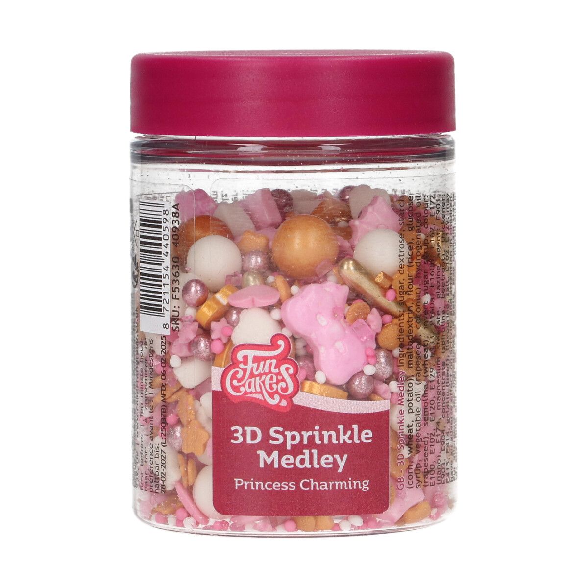 Princess Charming - 3D strösselblandning 70g, FunCakes