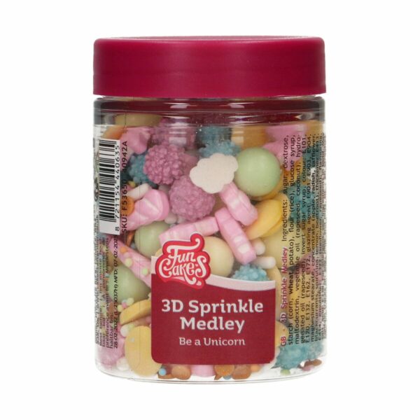Be a Unicorn - 3D Sprinkle Medley 70g, FunCakes