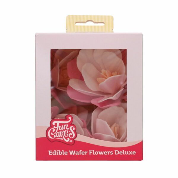 Spiselig Vaffelblomst – Magnolia Pink 6 stk, FunCakes