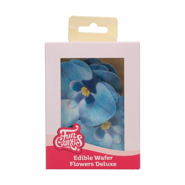 Spiselig Vaffelblomst – Orkidé Blå 10 stk, FunCakes