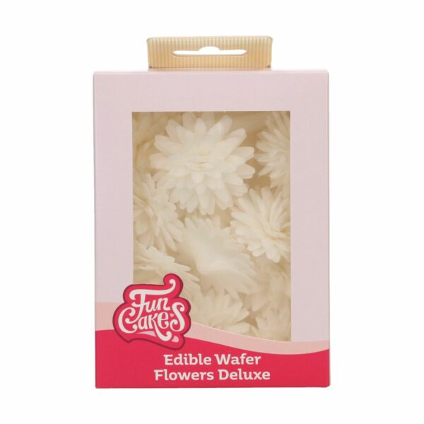 Spiselig Vaffelblomst – Pompom/Daisy Mix 12 stk, FunCakes