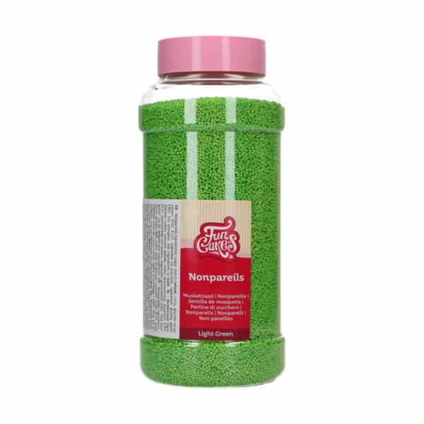 Grøn Sukkerkrymmel - Nonpareils 800g, FunCakes