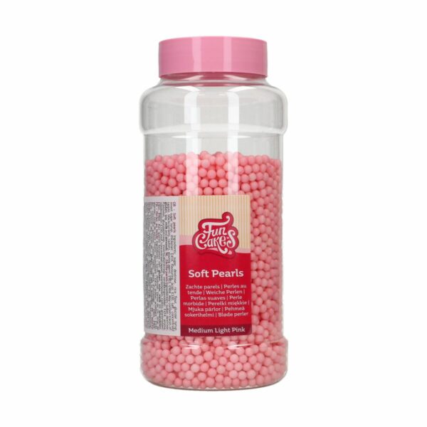 Lyserøde Sukkerperler - 500g, FunCakes