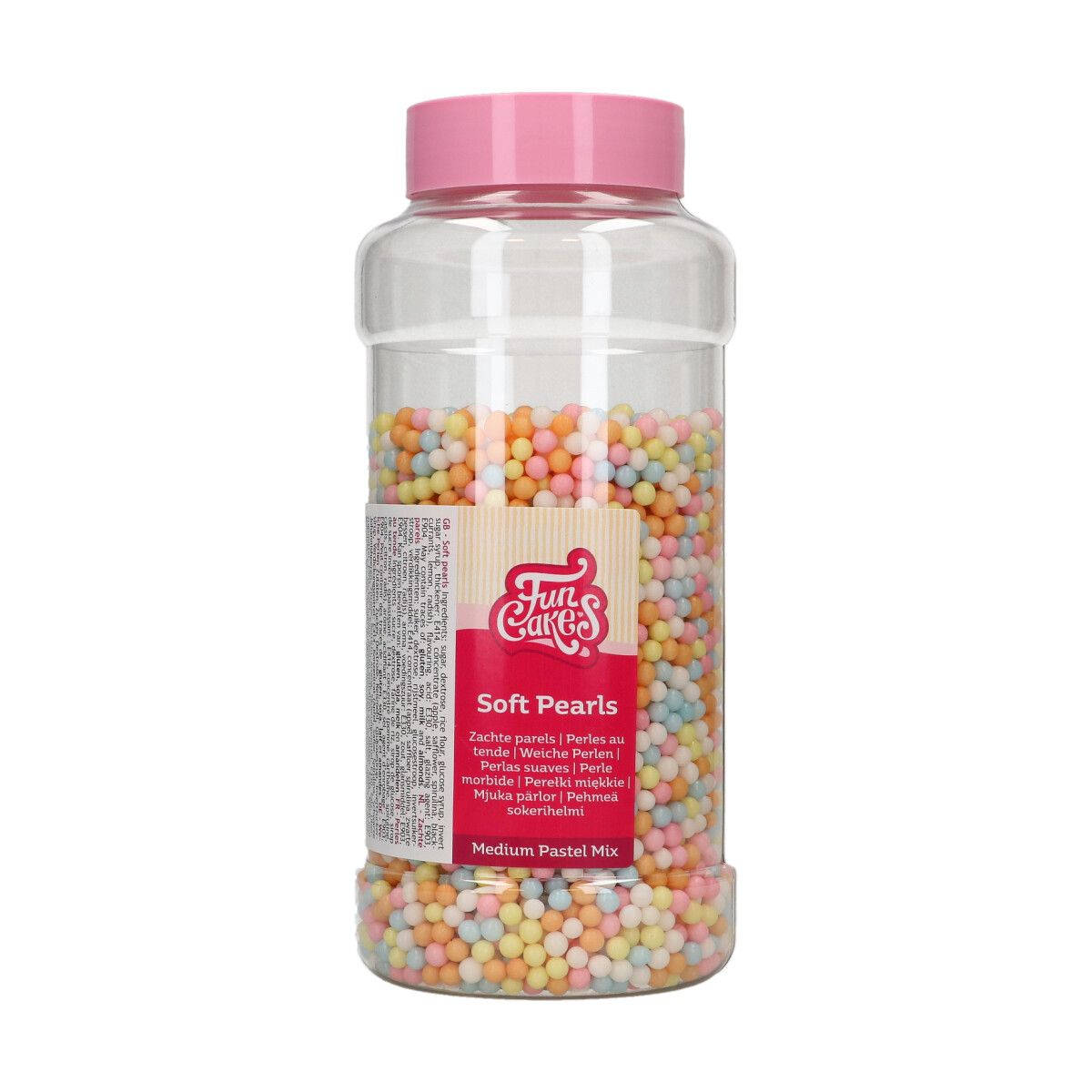 Pastel Mix Sockerpärlor - 500g, FunCakes