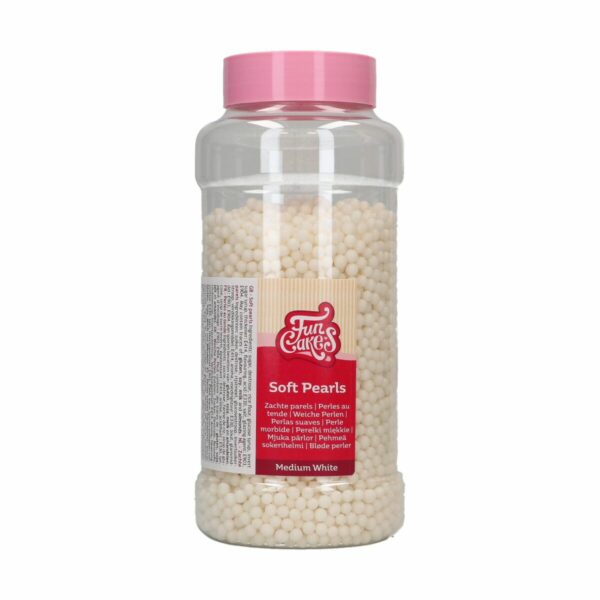 Hvide Sukkerperler - 500g, FunCakes