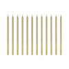 Guld kagelys - 12 stk., PartyDeco