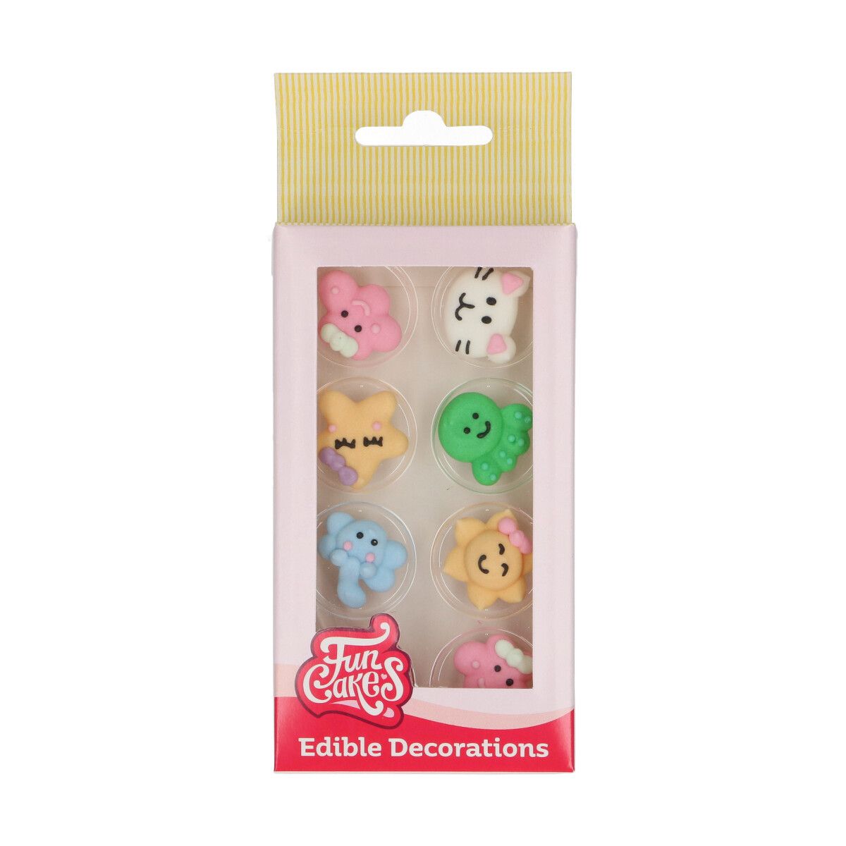 Sockerdekorationer Kawaii set/8, FunCakes