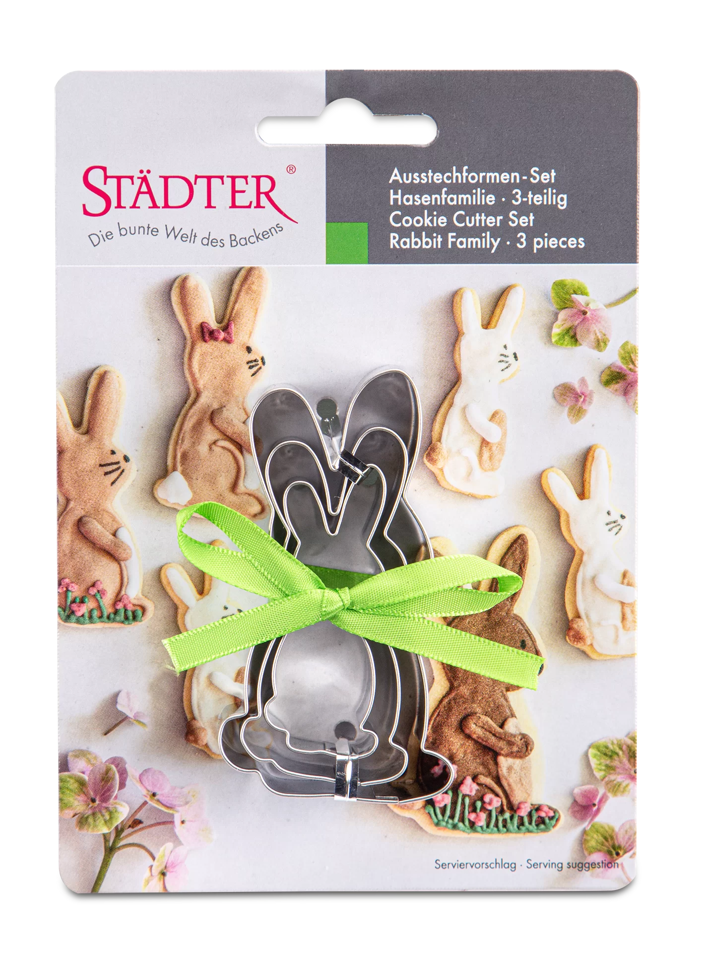 Set med utstickare för kaninfamiljen - 3 delar, Städter