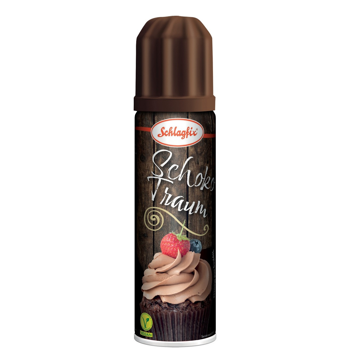Vegansk vispgrädde chokladspray - Schlagfix, 200 ml