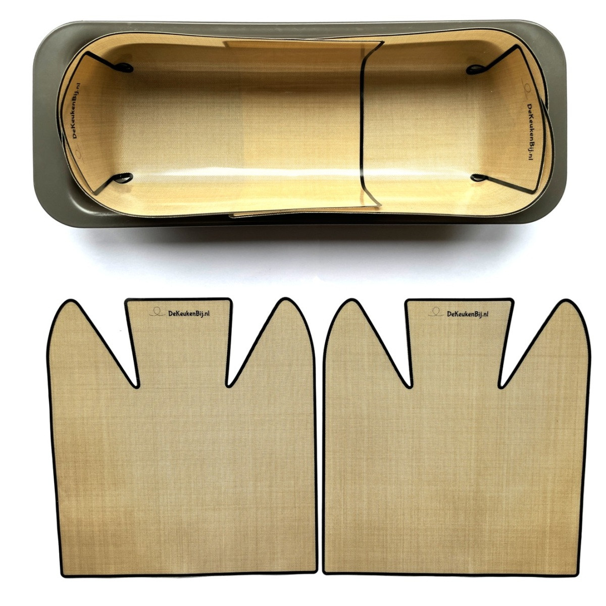 Återanvändbart bakpapper för avlång bakform – 18–31 cm