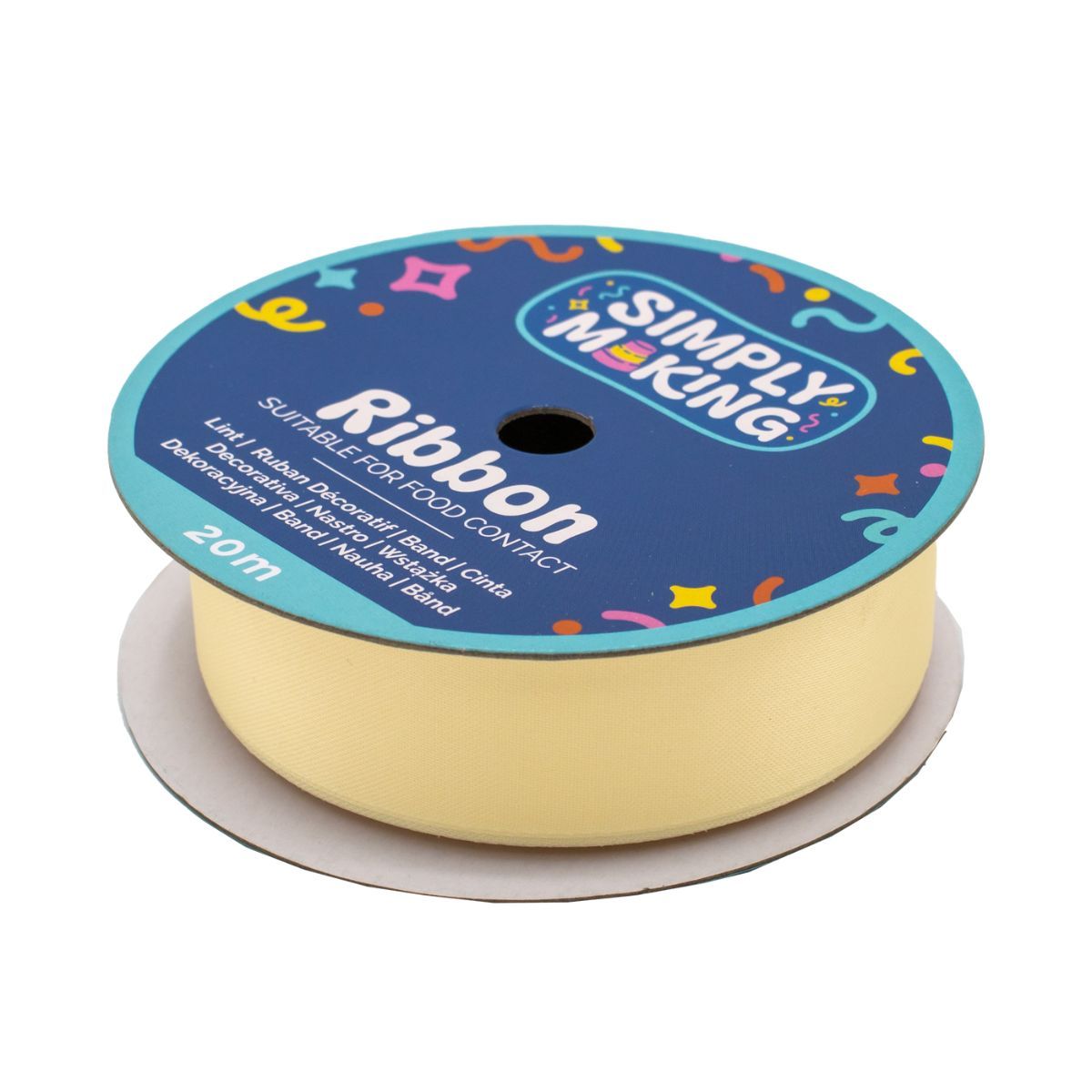Tårtband - Champagne 24 mm x 20 m, Simply Making