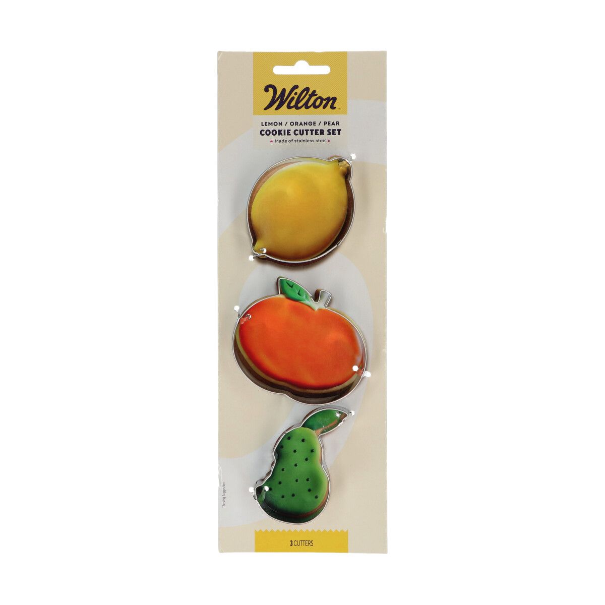 Utstickarsset - Citron, Apelsin och Päron 3 delar, Wilton