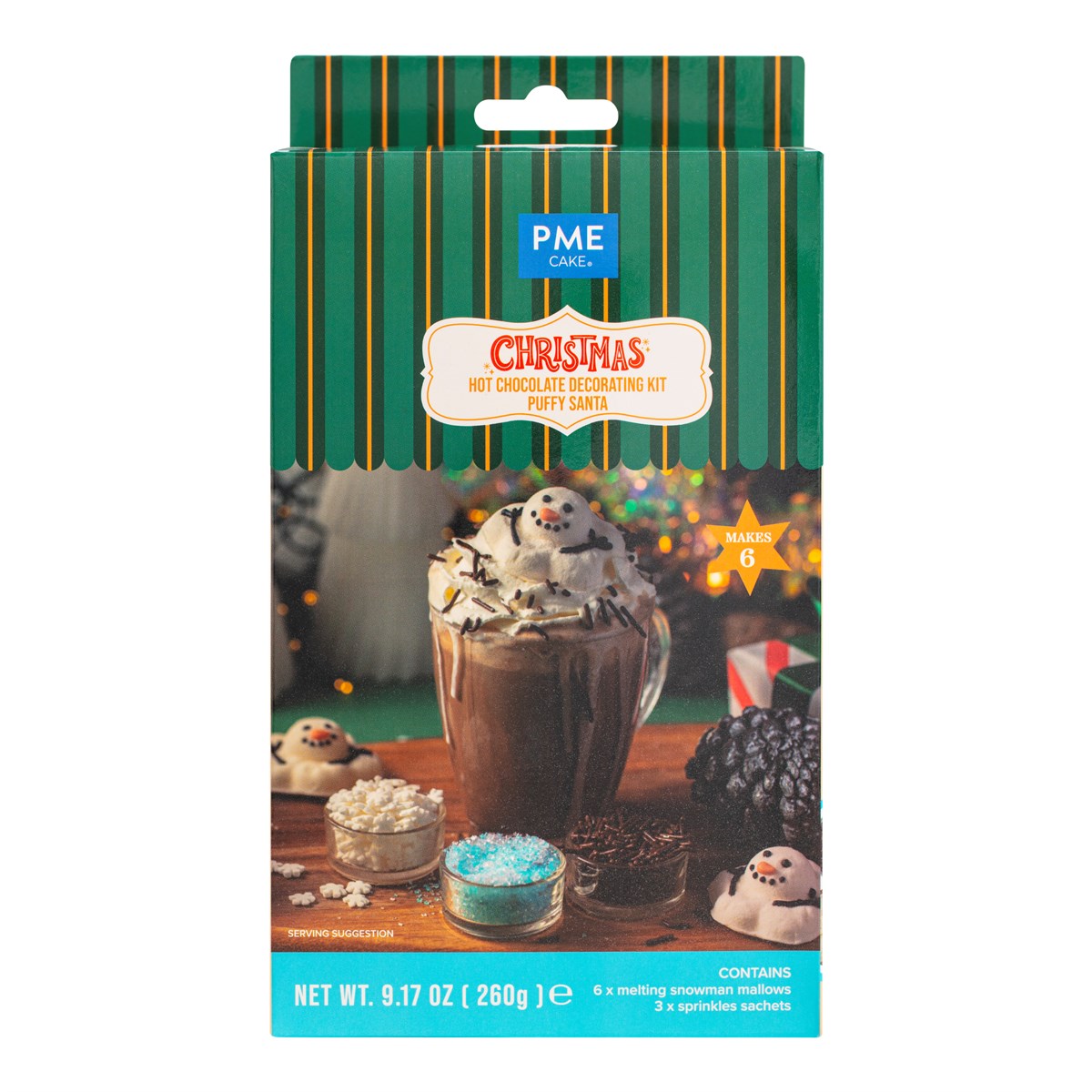 Hot Chocolate Decorating Kit – Melting Snowman 260g, PME