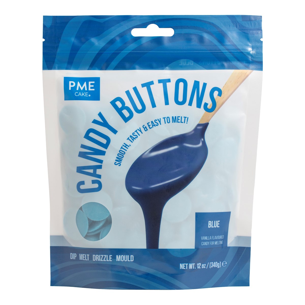 Candy Buttons – Blå 340g, PME