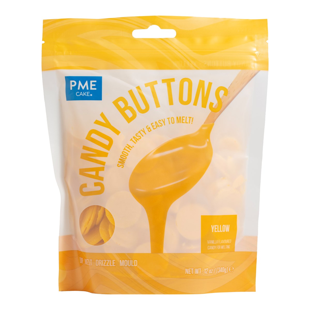 Candy Buttons - Gul 340g, PME