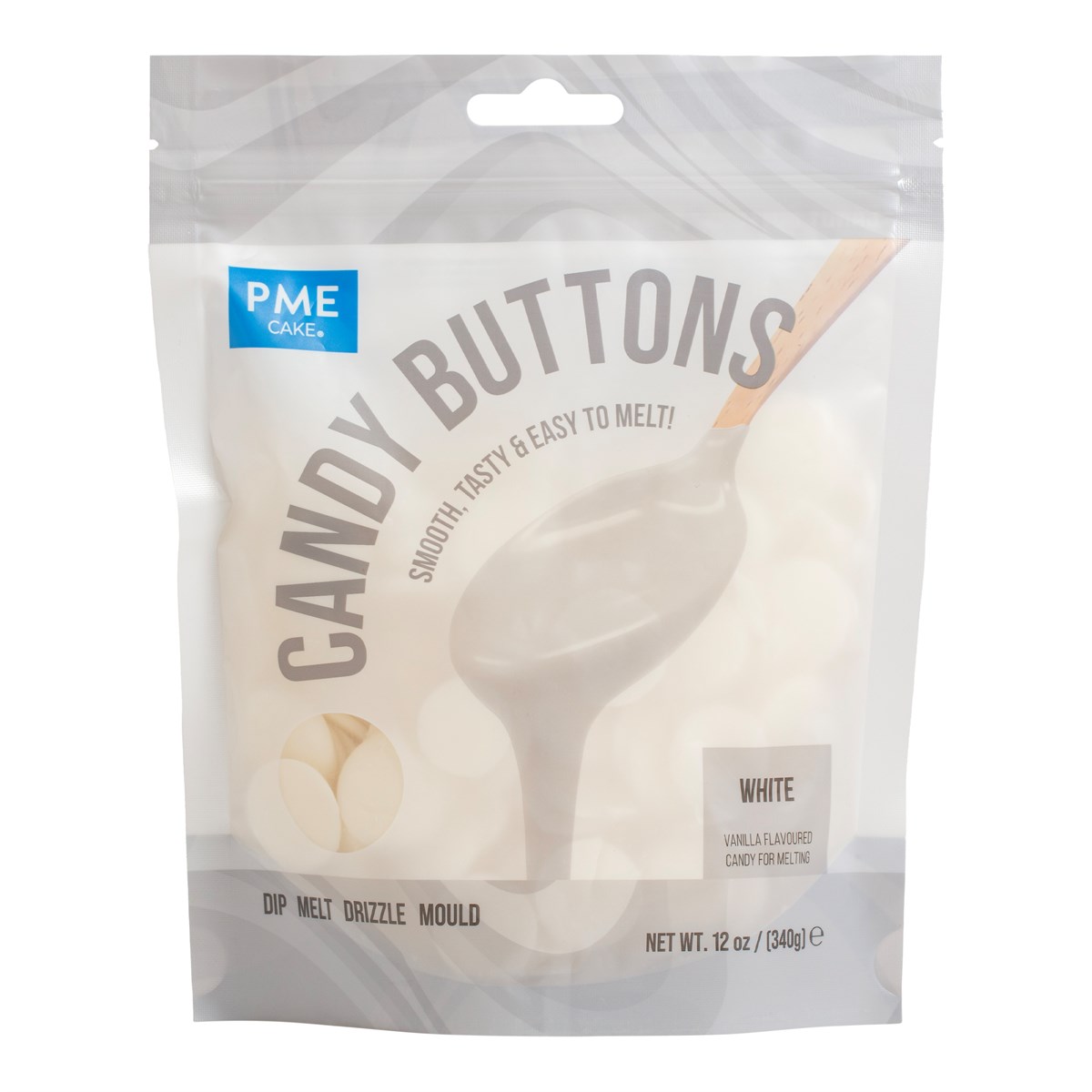 Candy Buttons - Vit 340g, PME