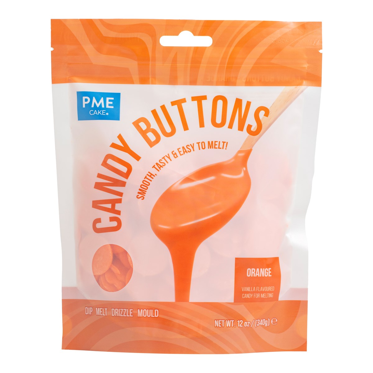 Candy Buttons - Orange 340g, PME