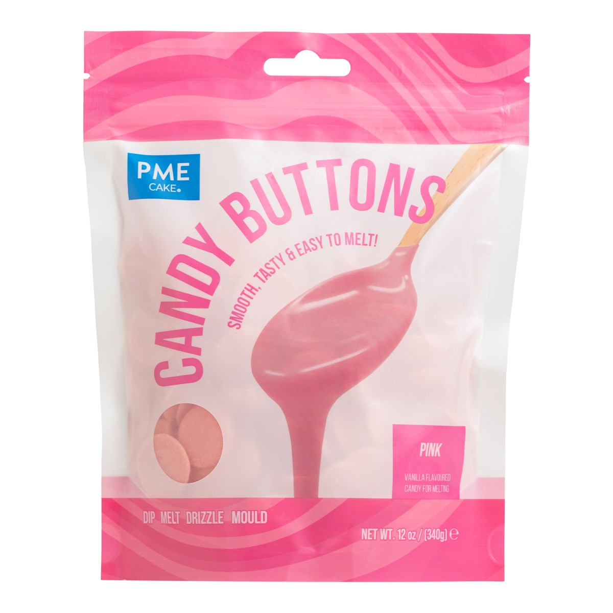 Candy Buttons - Rosa 340g, PME