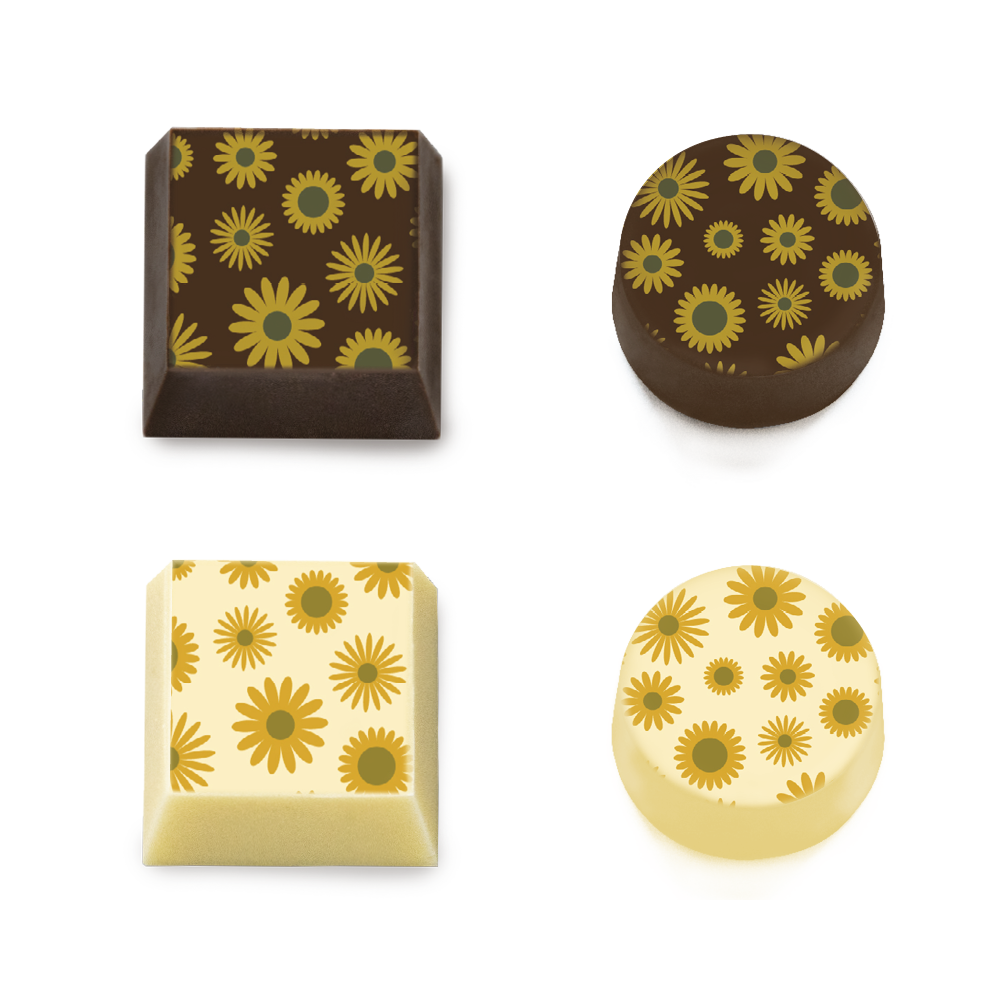 Prästkragar - Chokladtransferpapper, 2 Ark