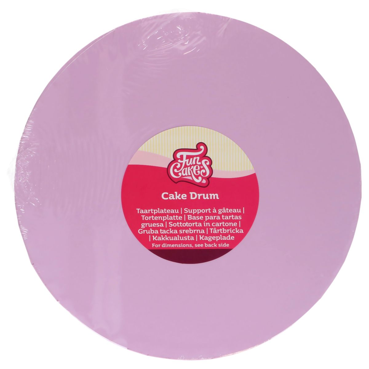 Tårtfat Runt Pastelllila, Ø 25 cm - FunCakes