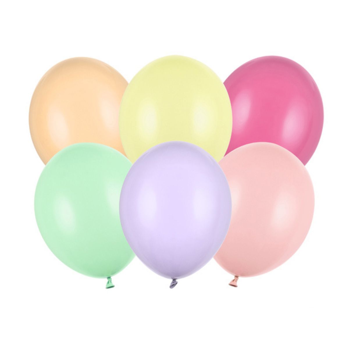 Kraftiga ballonger - Pastell Mix 100 st., PartyDeco