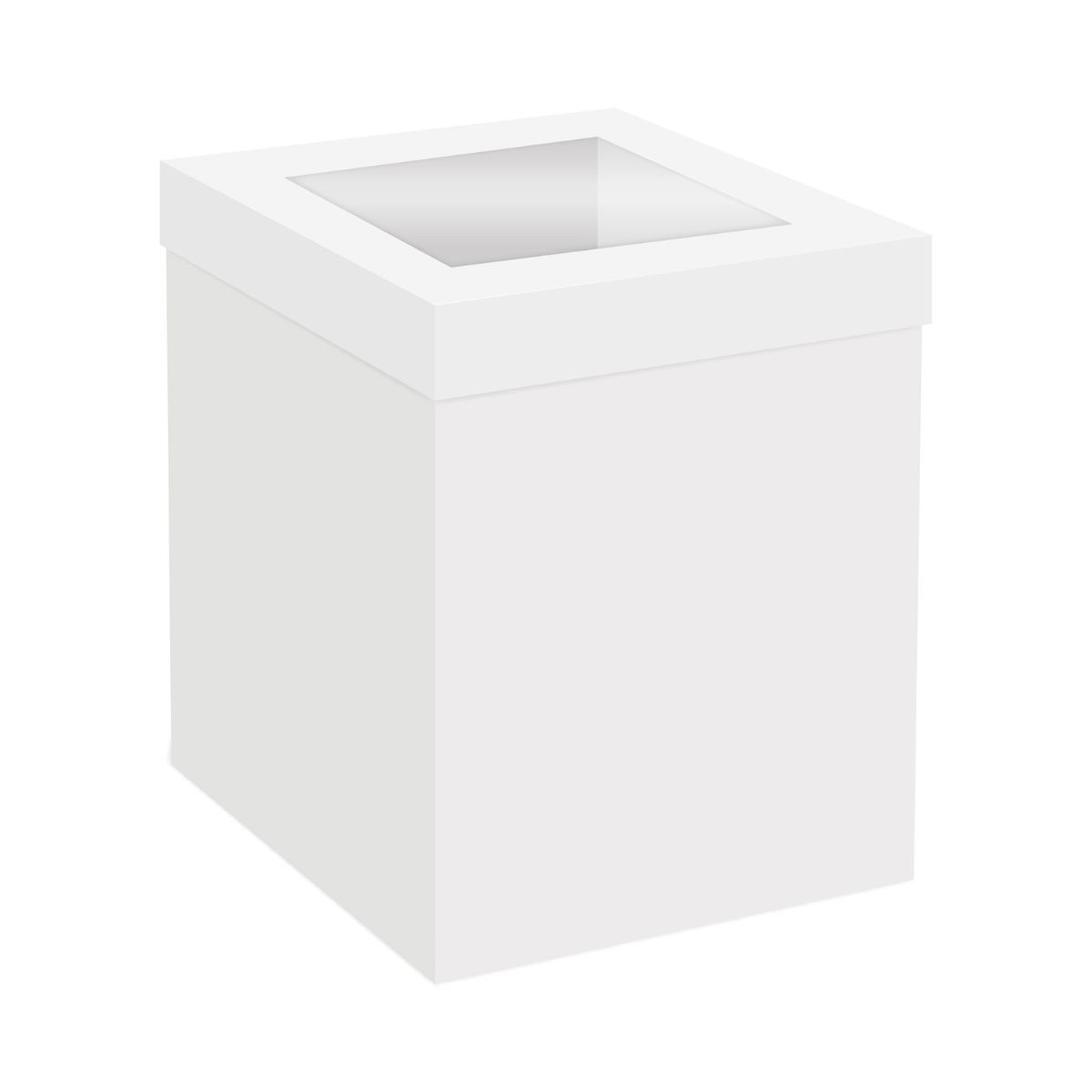 Hög kakbox med fönster - vit 40 x 40 x 30 25 st, Simply Making