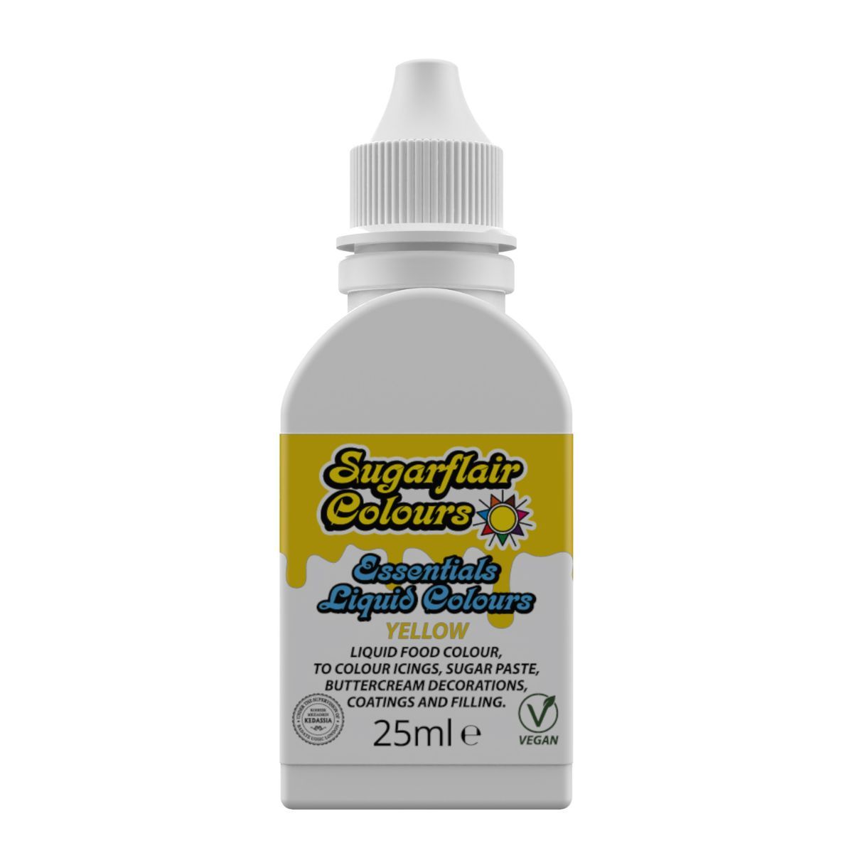 Liquid Colour - Yellow 25ml, Sugarflair