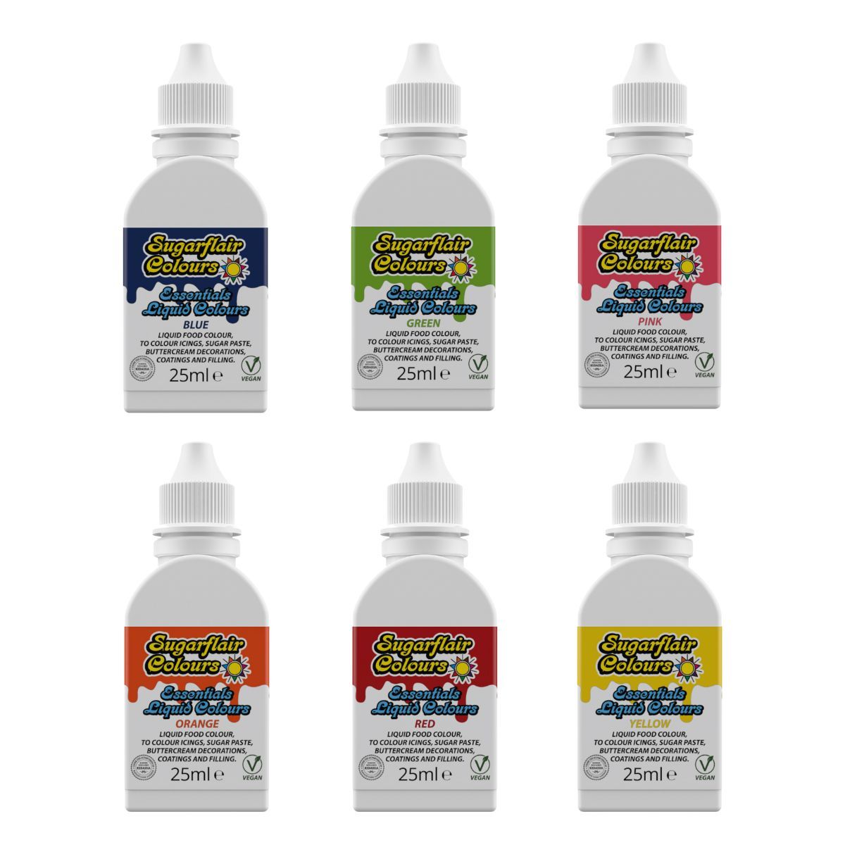 Liquid Colour - Popular Set 6 st, Sugarflair