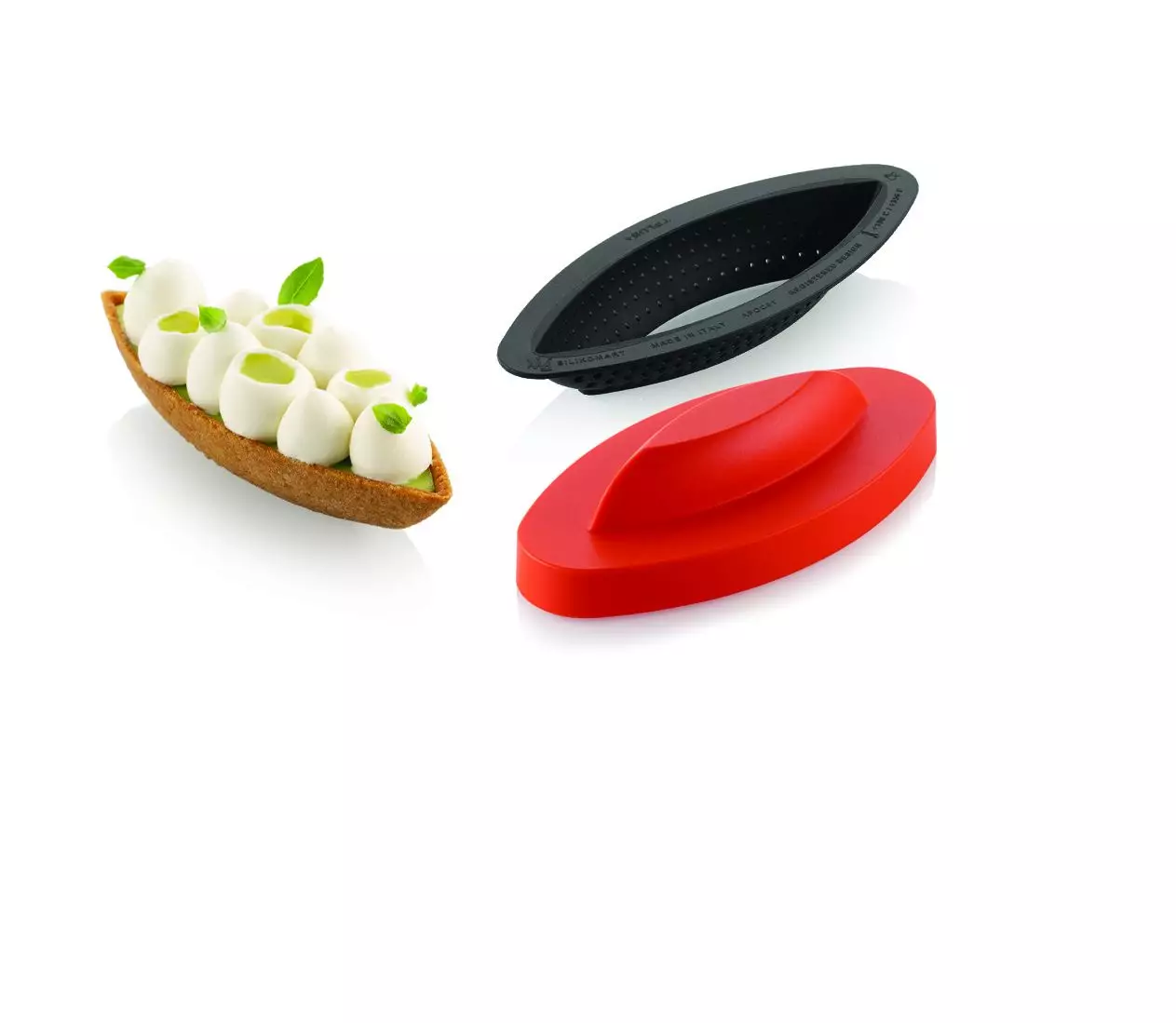 3D Tarte Ring Oval 120x40 h 20 mm, Silikomart Professional