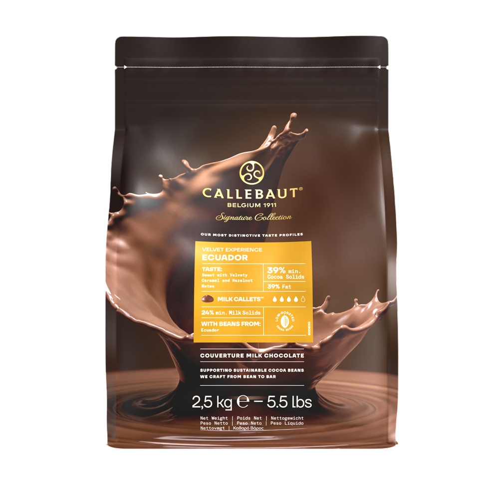 Velvet Ecuador Choklad Ljus - 39%, 2,5 kg
