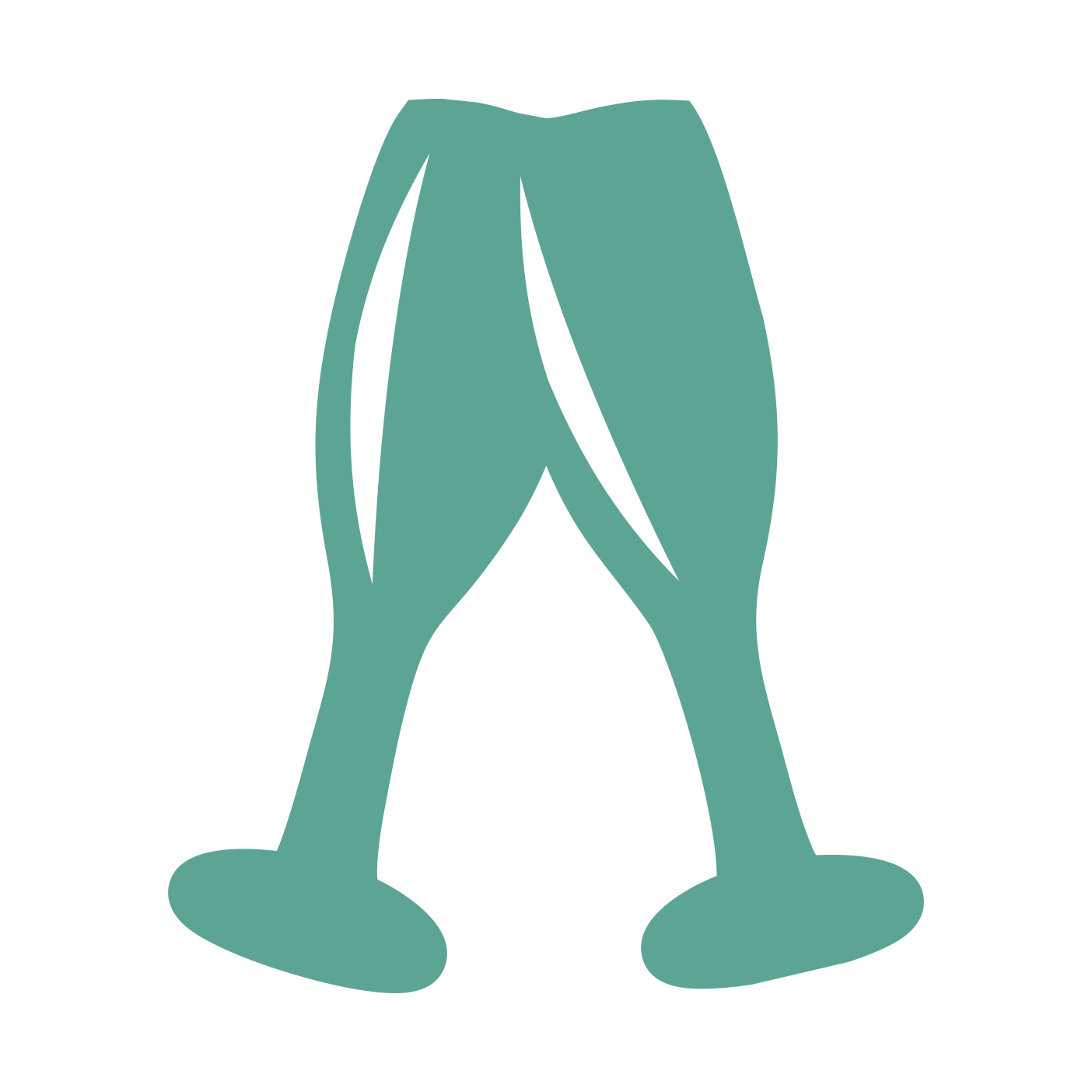 Champagneglas, ChocoStickers