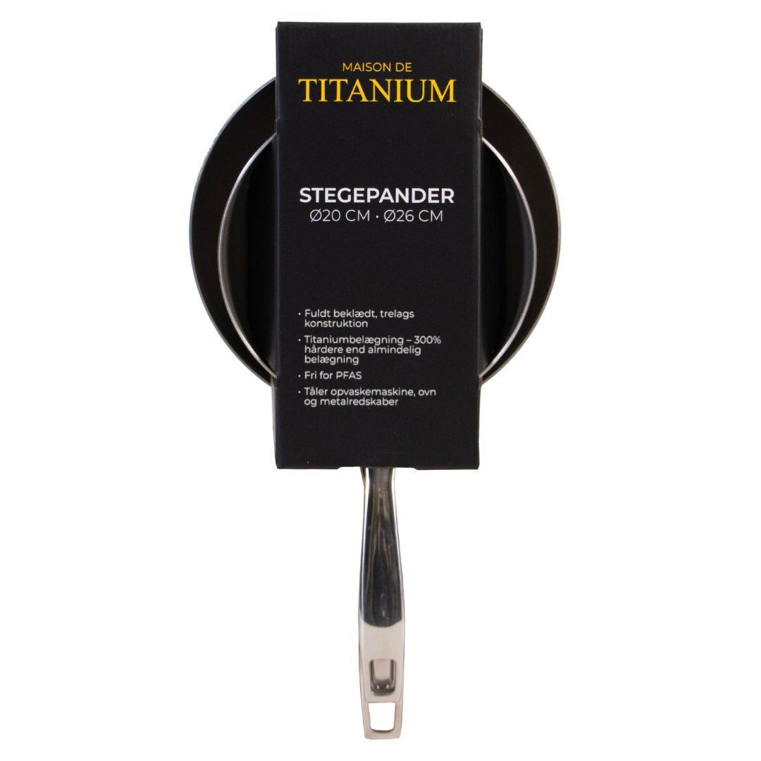 Titanium Stekpanneset – Ø20+26 cm, Maison de Titanium