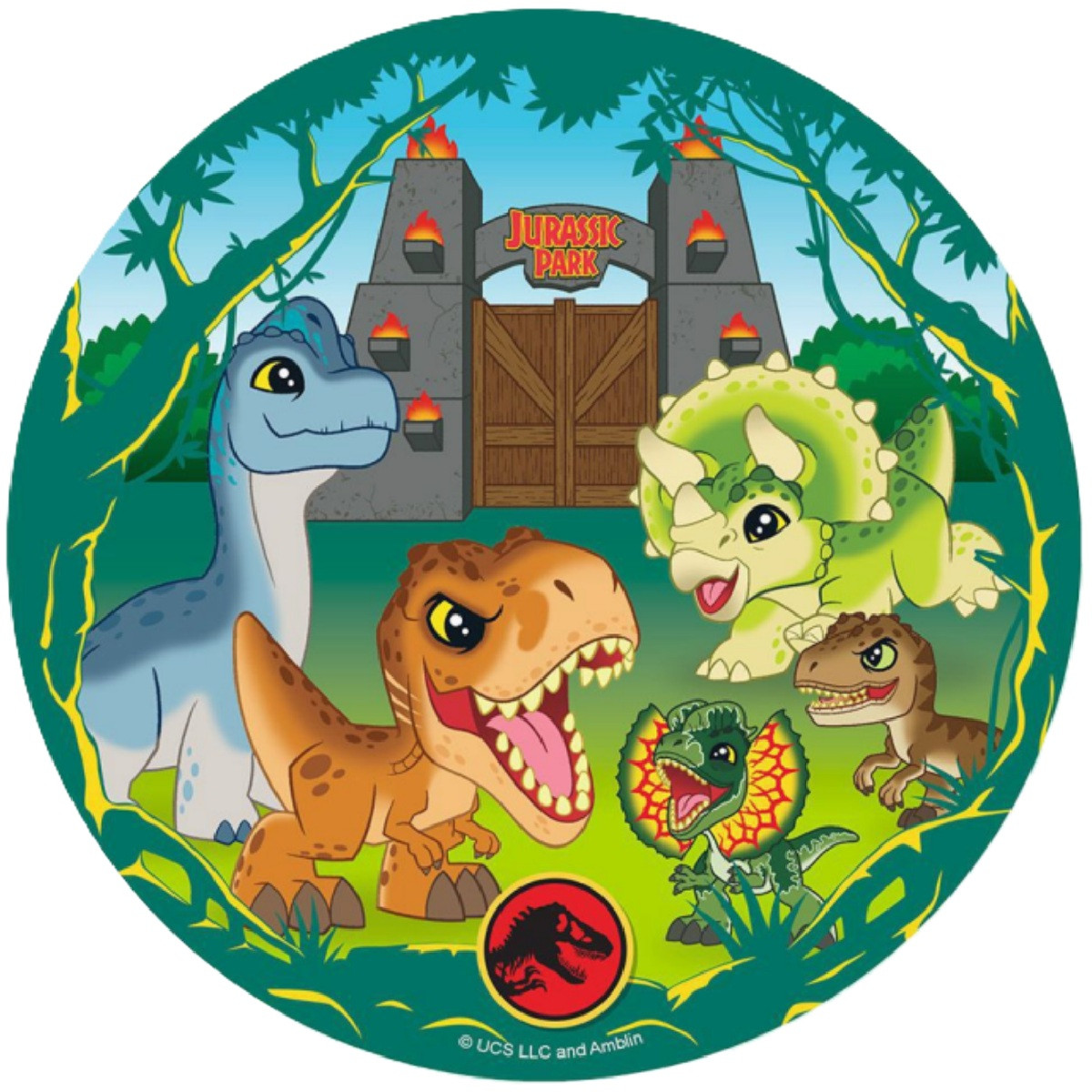 Jurassic World Tårtbild Ø20 cm - Kardasis