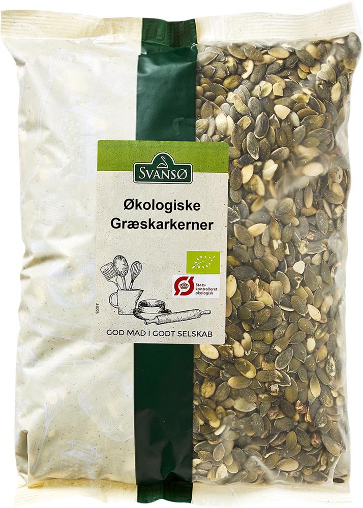 Ekologiska pumpakärnor - 1 kg, Svansø