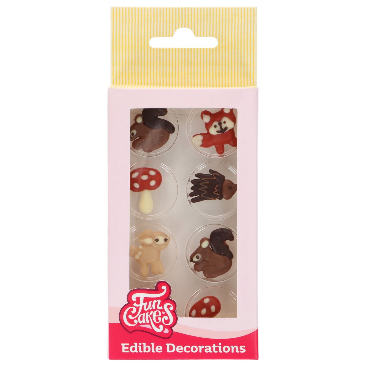 Chokladdekorationer Höst Djur - 8 st. FunCakes