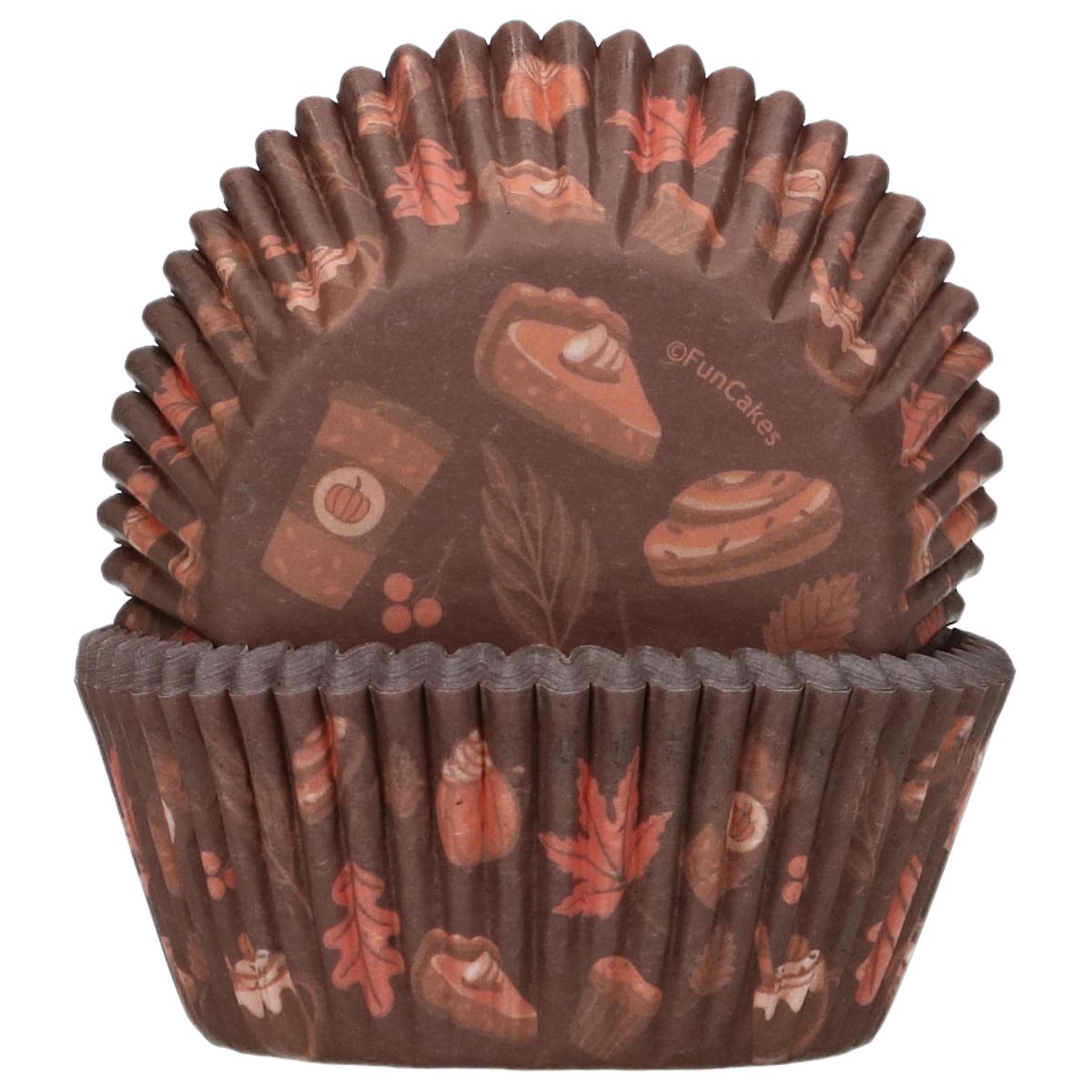 Cozy Fall muffinsformar - 48 st, FunCakes