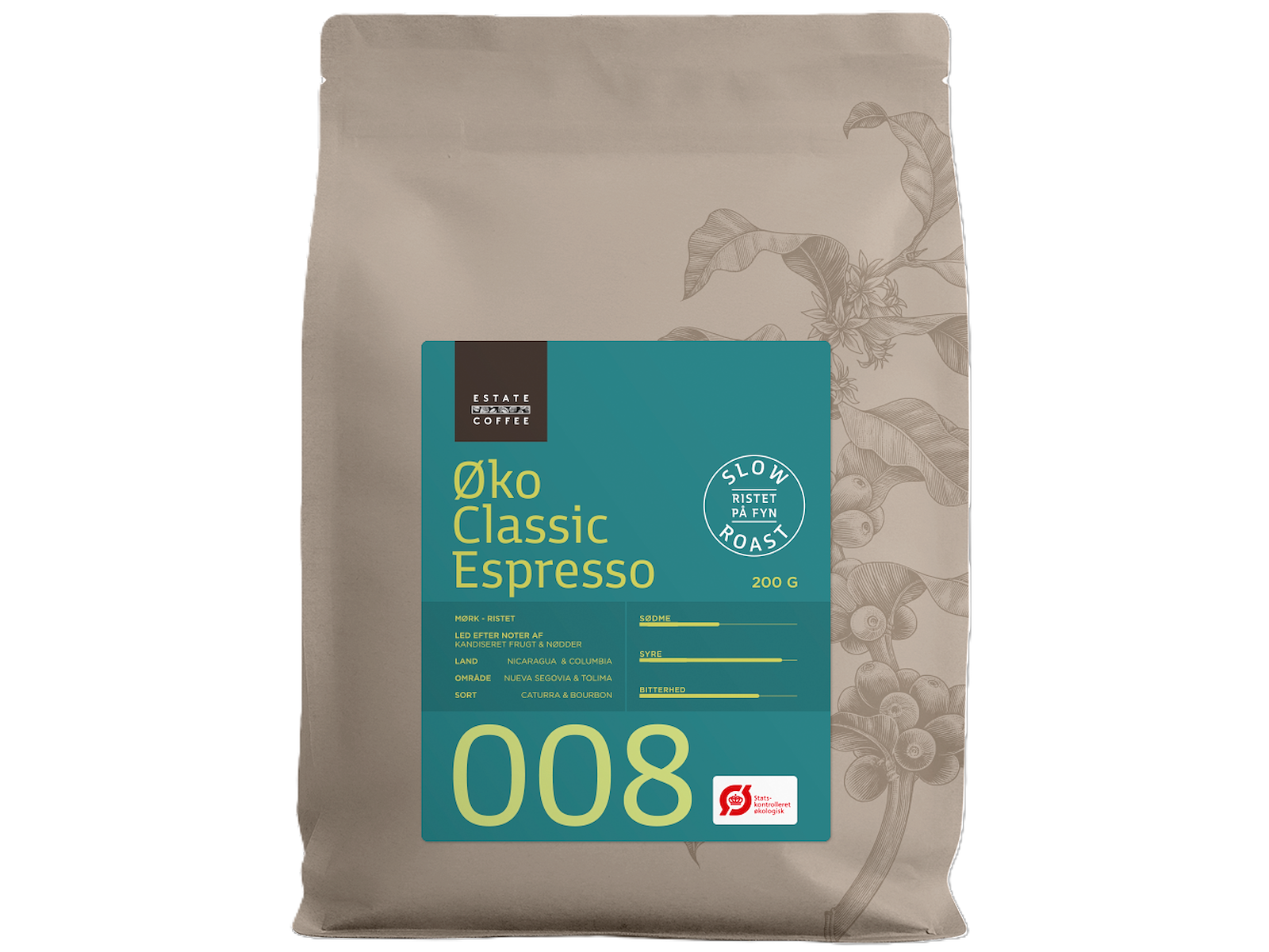 Øko Classic Espresso - Hele Bønner 200g, Estate Coffee